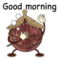 10yen Coin zamurai English version sticker #8100077