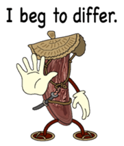 10yen Coin zamurai English version sticker #8100078