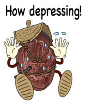 10yen Coin zamurai English version sticker #8100086