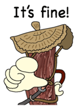 10yen Coin zamurai English version sticker #8100090