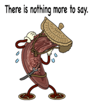 10yen Coin zamurai English version sticker #8100097