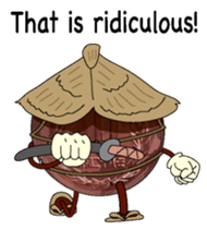 10yen Coin zamurai English version sticker #8100112