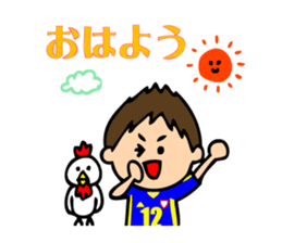 Soccer boys blue version. sticker #8100596