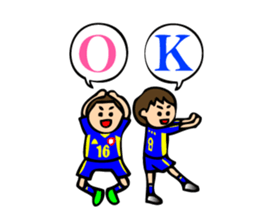 Soccer boys blue version. sticker #8100632