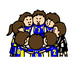 Soccer boys blue version. sticker #8100635