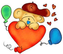 Rossy the happy bears I sticker #8100680