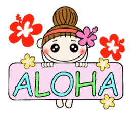 Day Hawaiian Girl ocyame sticker #8101558