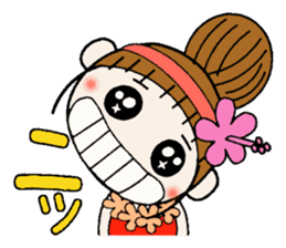 Day Hawaiian Girl ocyame sticker #8101577