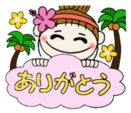 Day Hawaiian Girl ocyame sticker #8101590