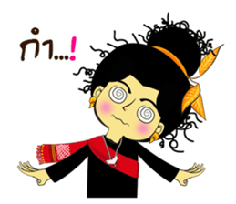 lanna girl sticker #8102343