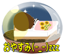 Snow dome sticker(girl ver) sticker #8102644