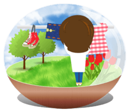 Snow dome sticker(girl ver) sticker #8102651