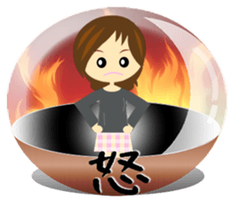 Snow dome sticker(girl ver) sticker #8102657