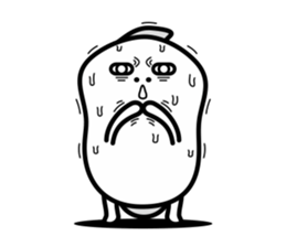 Banana Life black and white world sticker #8102956