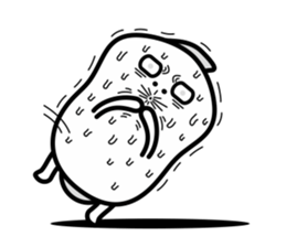 Banana Life black and white world sticker #8102957