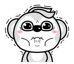 Banana Life black and white world sticker #8102970