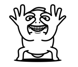 Banana Life black and white world sticker #8102973