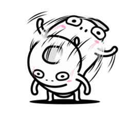 Banana Life black and white world sticker #8102975