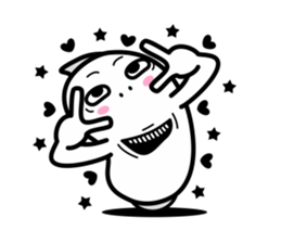 Banana Life black and white world sticker #8102982