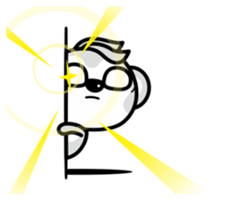 Banana Life black and white world sticker #8102984