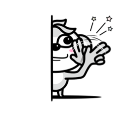 Banana Life black and white world sticker #8102985