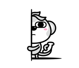 Banana Life black and white world sticker #8102986