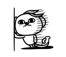 Banana Life black and white world sticker #8102987