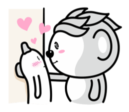 Banana Life black and white world sticker #8102990