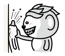 Banana Life black and white world sticker #8102991