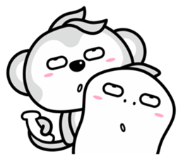 Banana Life black and white world sticker #8102992