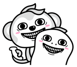 Banana Life black and white world sticker #8102994