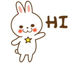 Star rabbit sticker #8103716