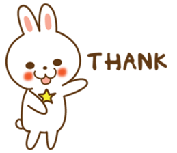 Star rabbit sticker #8103717