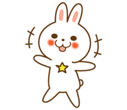 Star rabbit sticker #8103718