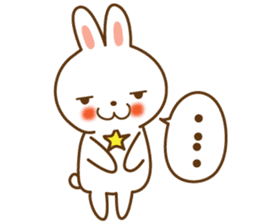 Star rabbit sticker #8103720