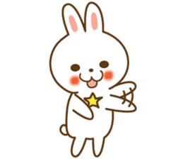 Star rabbit sticker #8103721