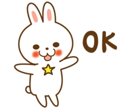 Star rabbit sticker #8103724