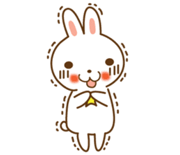 Star rabbit sticker #8103727