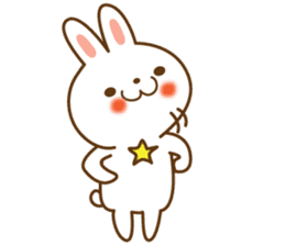 Star rabbit sticker #8103730
