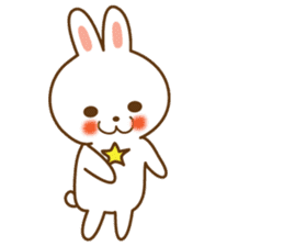 Star rabbit sticker #8103740