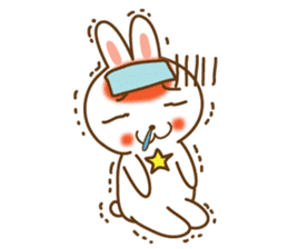 Star rabbit sticker #8103741