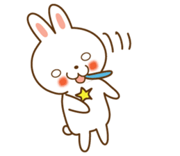 Star rabbit sticker #8103743