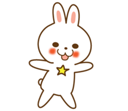 Star rabbit sticker #8103744
