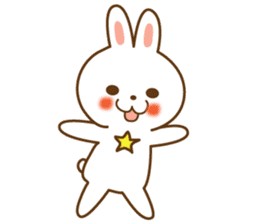 Star rabbit sticker #8103744