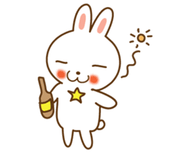 Star rabbit sticker #8103748