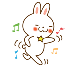 Star rabbit sticker #8103754