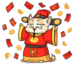 CatRabbit: CNY Red Fire Monkey sticker #8104244
