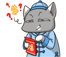 CatRabbit: CNY Red Fire Monkey sticker #8104251