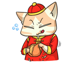 CatRabbit: CNY Red Fire Monkey sticker #8104258
