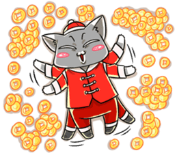 CatRabbit: CNY Red Fire Monkey sticker #8104266